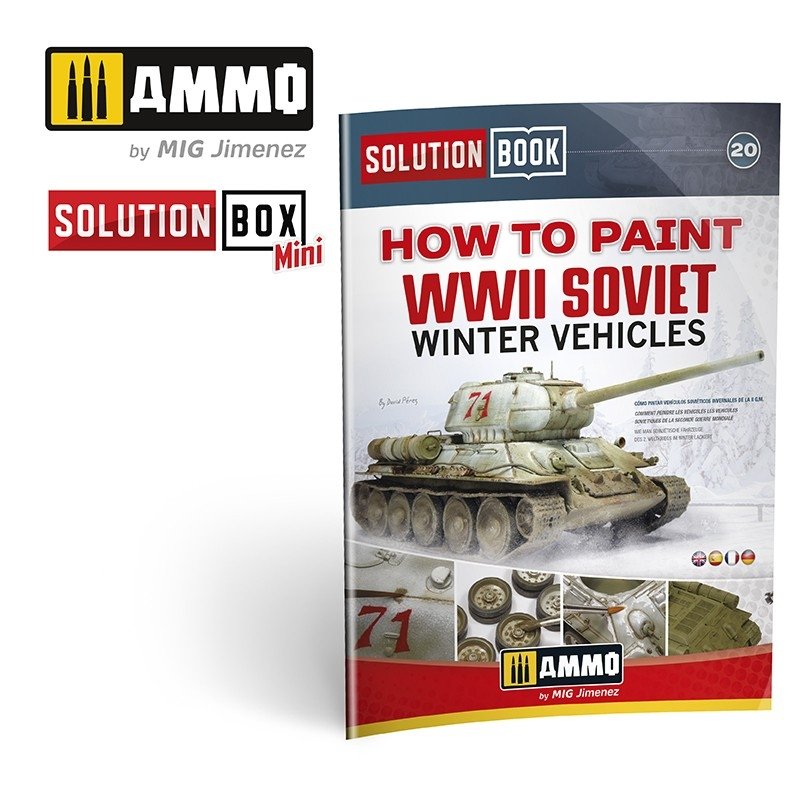 AMMO de Mig Jimenez 7903 SOLUTION BOX MINI (20) - Comment peindre des véhicules soviétiques d&amp;#39;hiver de la Seconde Guerre mondiale – image 3