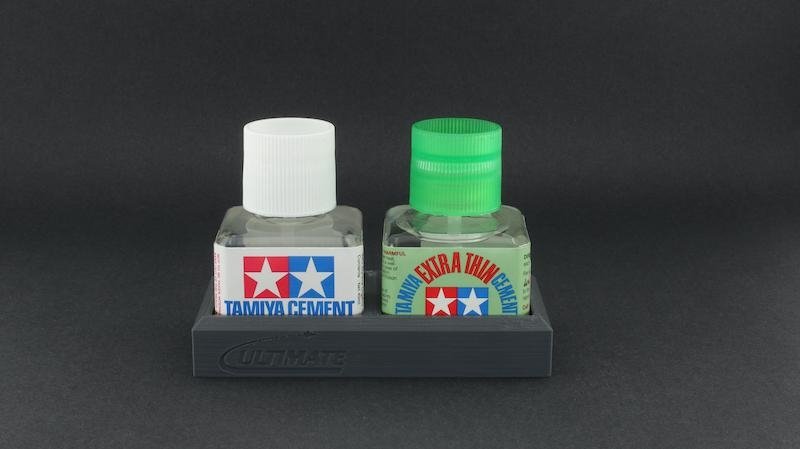 Porte-bouteille de colle double Ultimate Modeling UMP138 (pour Tamiya) Gris – image 3