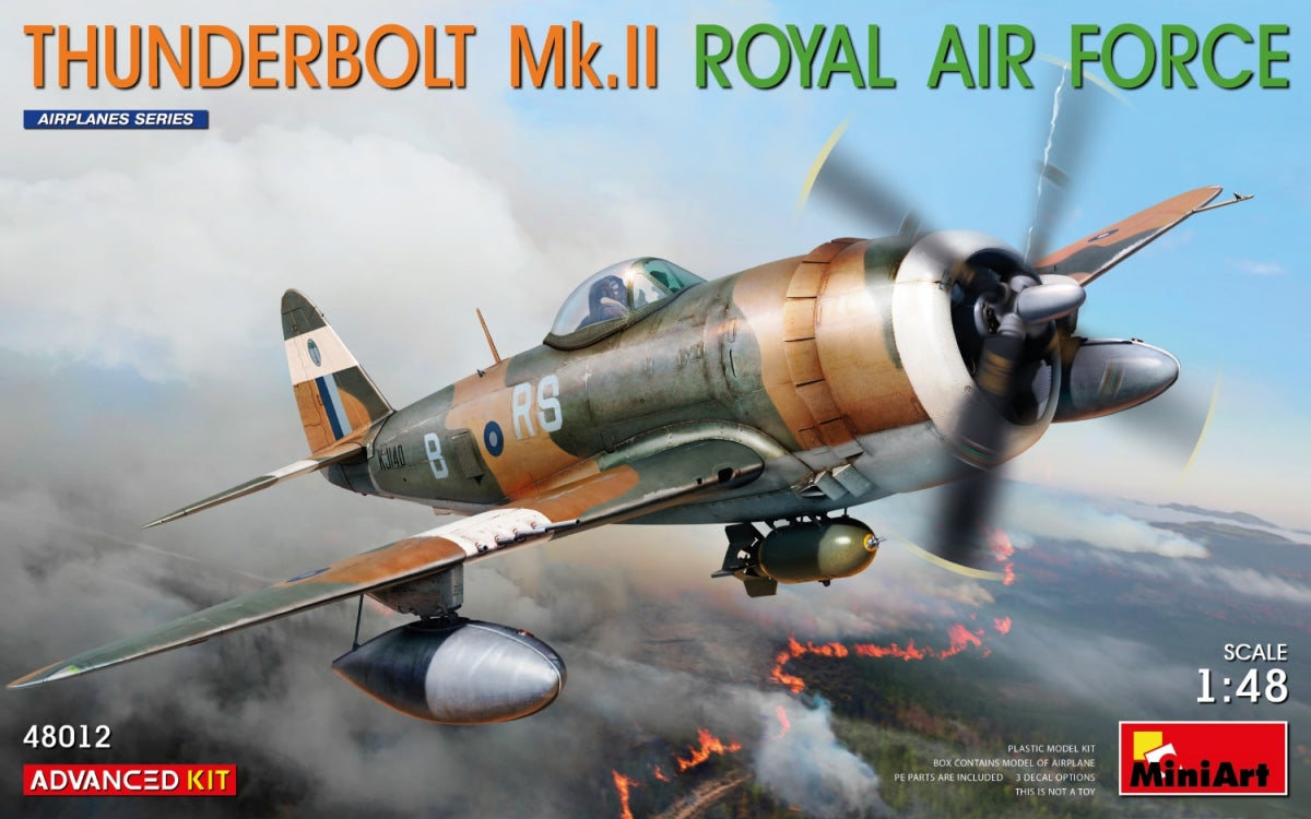 MiniArt 48012 THUNDERBOLT Mk.II. FORCE AÉRIENNE ROYALE. KIT AVANCÉ 1/48 