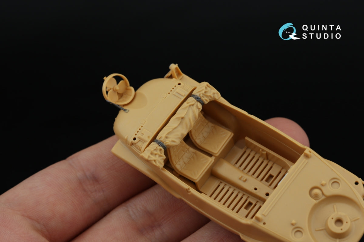 Intérieur imprimé en 3D et coloré sur papier décalcomanie Quinta Studio QDS-48553 Schwimmwagen type 166 (Tamiya) (petite version) 1/48 – image 7