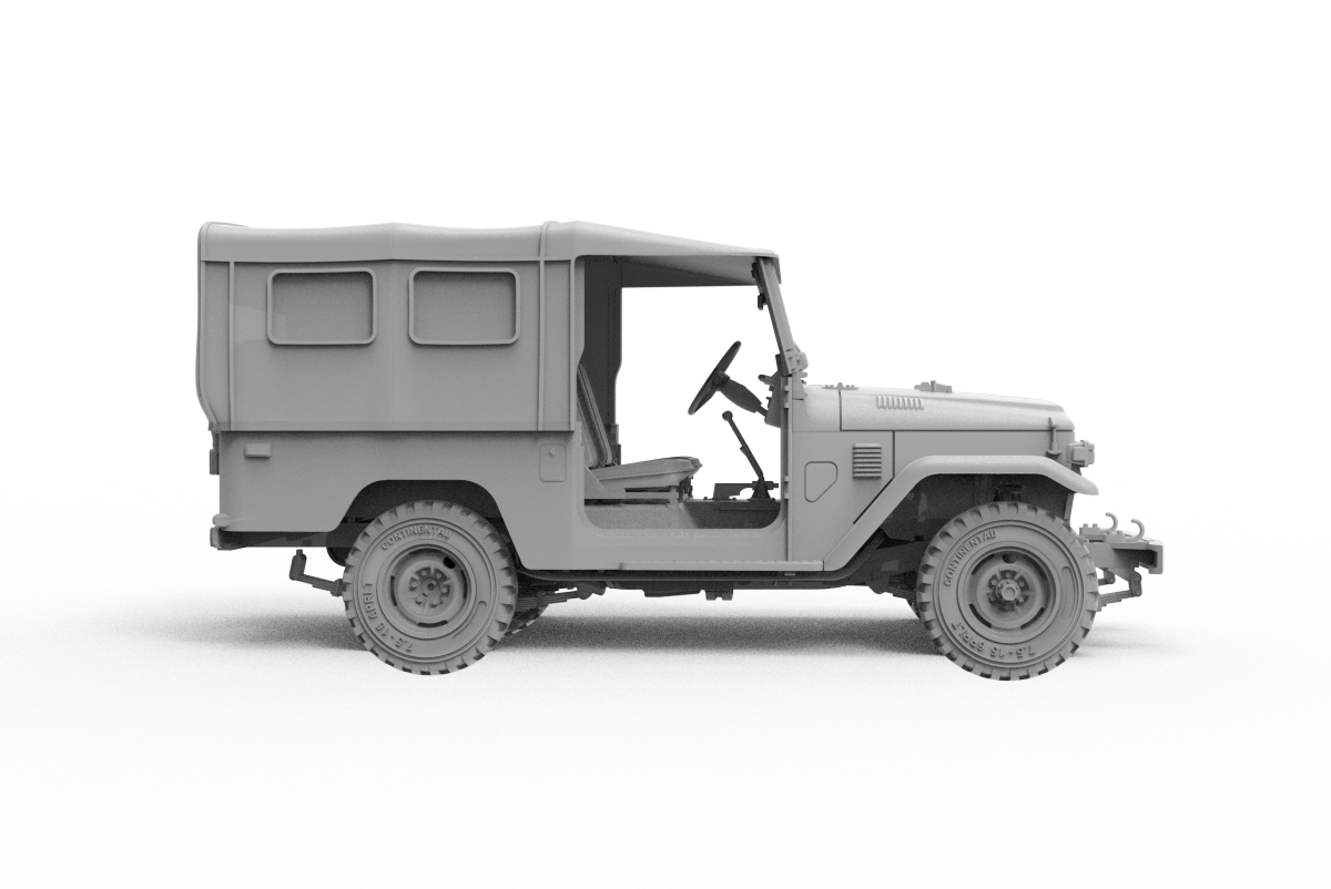 AK Interactive AK35004 FJ43 SUV AVEC TOIT SOUPLE IDF &amp;amp; LAF 1/35 – image 7