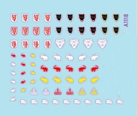 Star Decals 72-A1118 StuG-Abt #3 Insignes génériques et marquages ​​d&amp;#39;unité pour les unités Sturmgeschutz. StuG-Abt 203, 209, 210, 245 1/72 – immagine 2