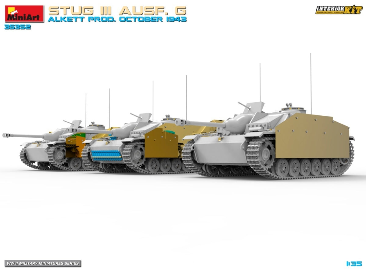 MiniArt 35352 STUG III AUSF. G ALKETT PROD. KIT INTÉRIEUR OCTOBRE 1943 1/35 – Bild 6