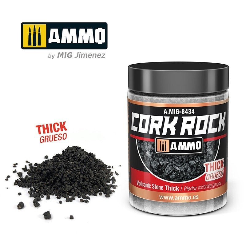 AMMO de Mig Jimenez 8434 CREATE CORK Roche Volcanique Épaisse 100ml