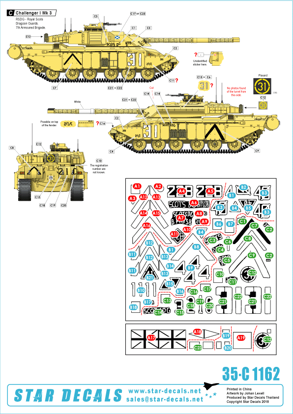 Star Decals 35-C1162 Challenger I 1/35 – immagine 2