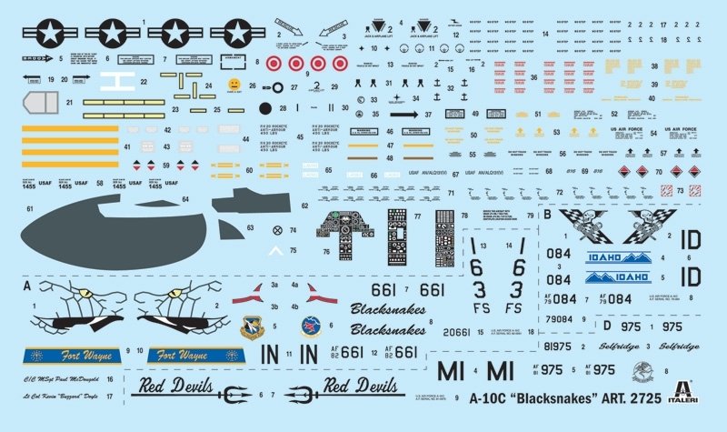 Italeri 2725 A-10C Blacksnackes 1/48 – Bild 3