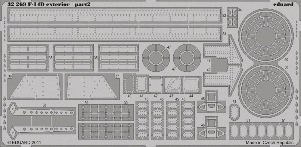 Eduard 32269 F-14D extérieur TRUMPETER (1/32) – immagine 2