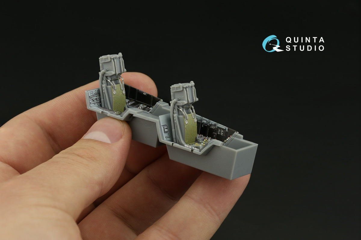 Intérieur imprimé en 3D et coloré sur papier décalcomanie Quinta Studio QD48373 F/A-18F tardif / EA-18G (Hobby Boss) à l&amp;#39;échelle 1/48 – image 9