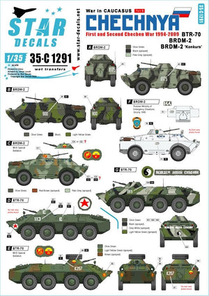 Star Decals 35-C1291 Guerre du Caucase 5 1/35
