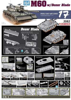 Dragon 3582 IDF M60 avec lame de bulldozer 1/35