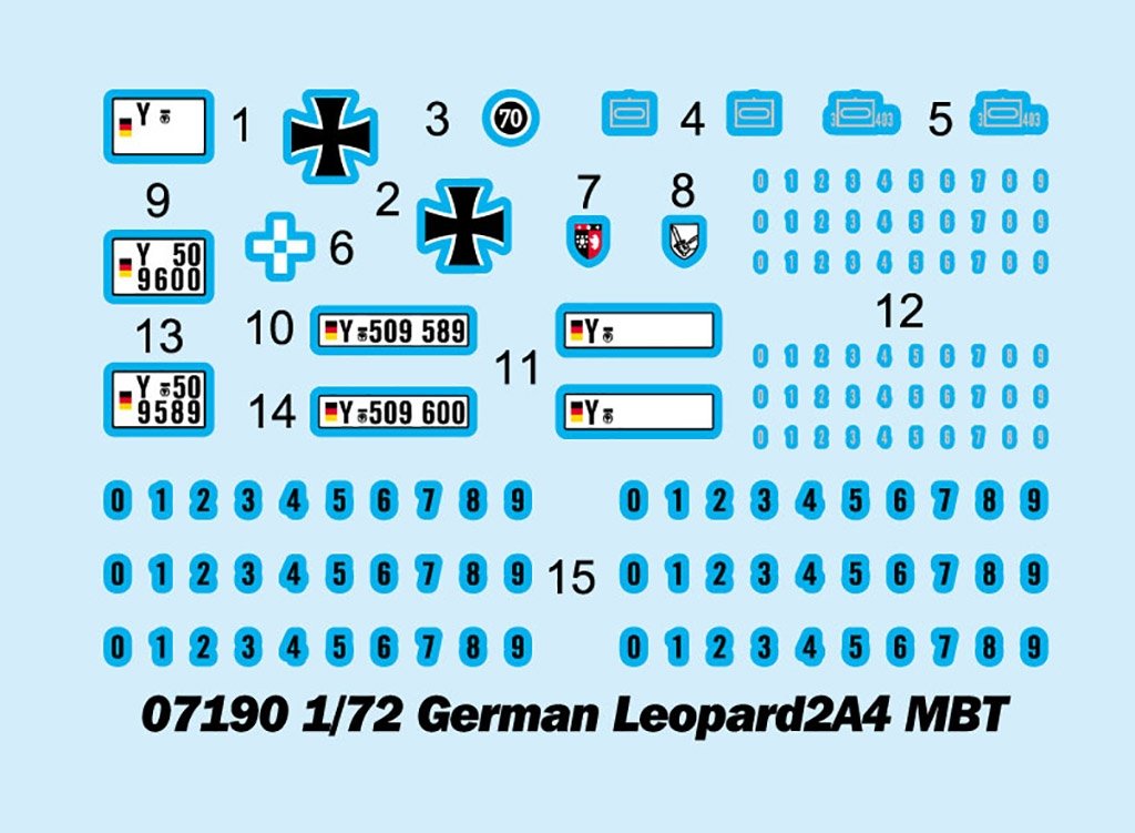 Trumpeter 07190 Char de combat principal allemand Leopard 2A4 1/72 – image 3
