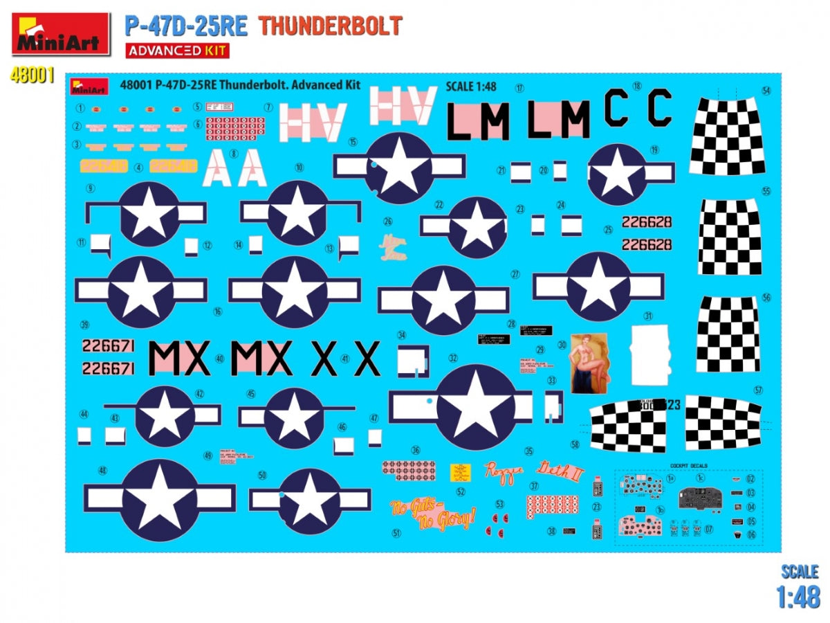 MiniArt 48001 P-47D-25RE Thunderbolt - Kit avancé 1/48 – immagine 2