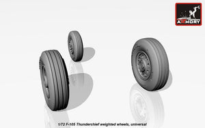 Roues Armory Models AW72313 F-105 Thunderchief avec pneus lestés 1/72 – image 3