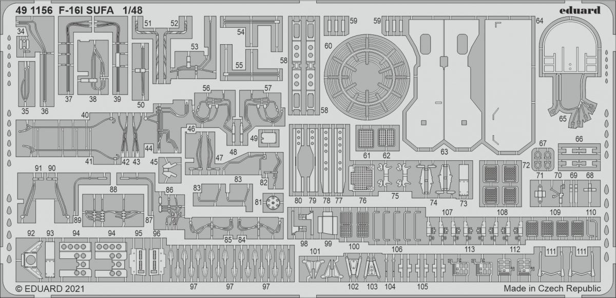 Eduard 491156 F-16I SUFA pour KINETIC 1/48