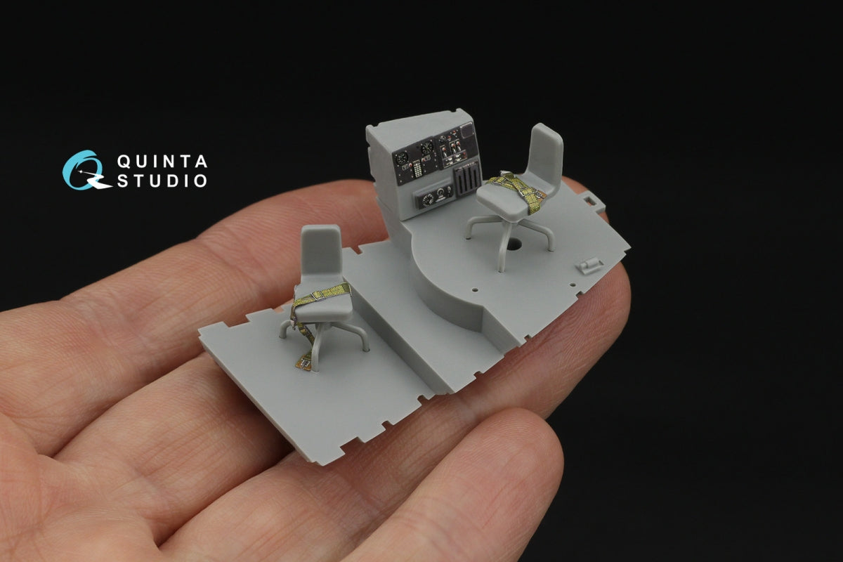 Intérieur imprimé en 3D et coloré sur papier décalcomanie pour Boeing B-17G (Question QD48561 de Quinta Studio, HK Models), échelle 1/48 – image 11