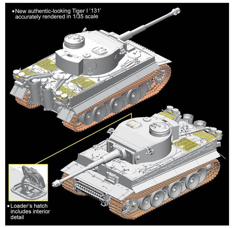 Dragon 6820 Tiger I 131 s.Pz.Abt.504 Tunisie – Bild 4
