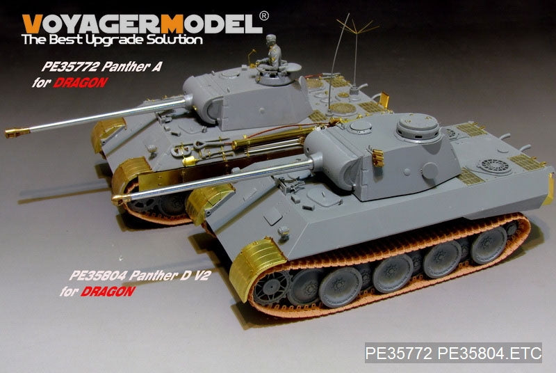 Maquette Voyager PE35804 Panther D V1 allemand de la Seconde Guerre mondiale (modèle de base) pour DROGON 6822 au 1/35 – immagine 2
