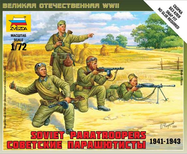 Zvezda 6138 Parachutistes soviétiques (1941-1943) Art de la tactique 1/72