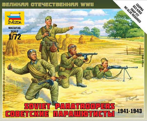 Zvezda 6138 Parachutistes soviétiques (1941-1943) Art de la tactique 1/72