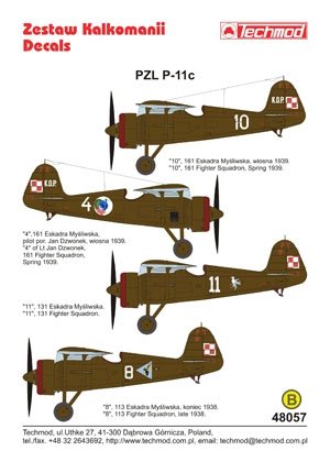 Techmod 48057 - PZL P.11c 1/48 – image 2