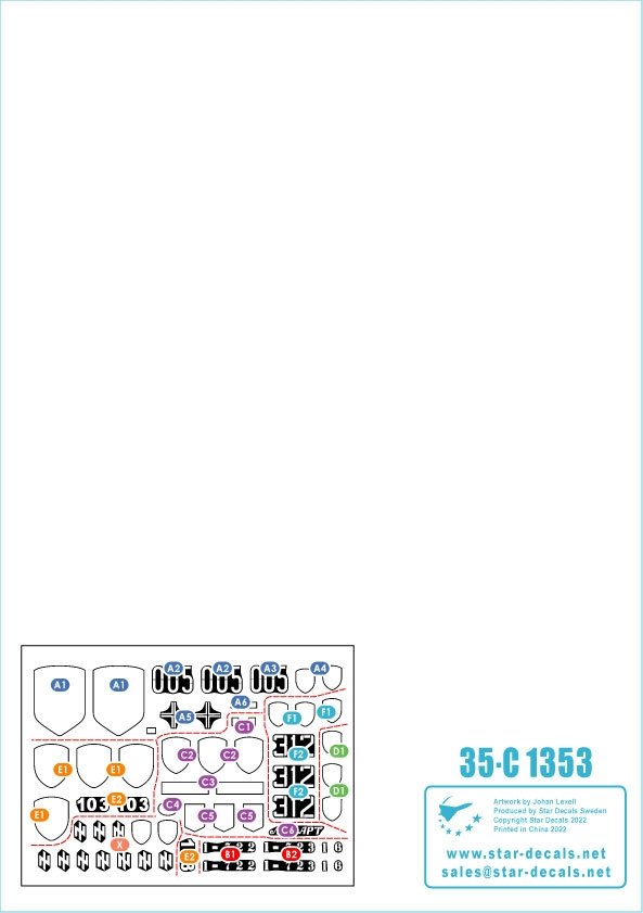 Star Decals 35-C1353 Guerre en Ukraine 1er Bataillon AZOV 2014-2022 1/35 – immagine 2