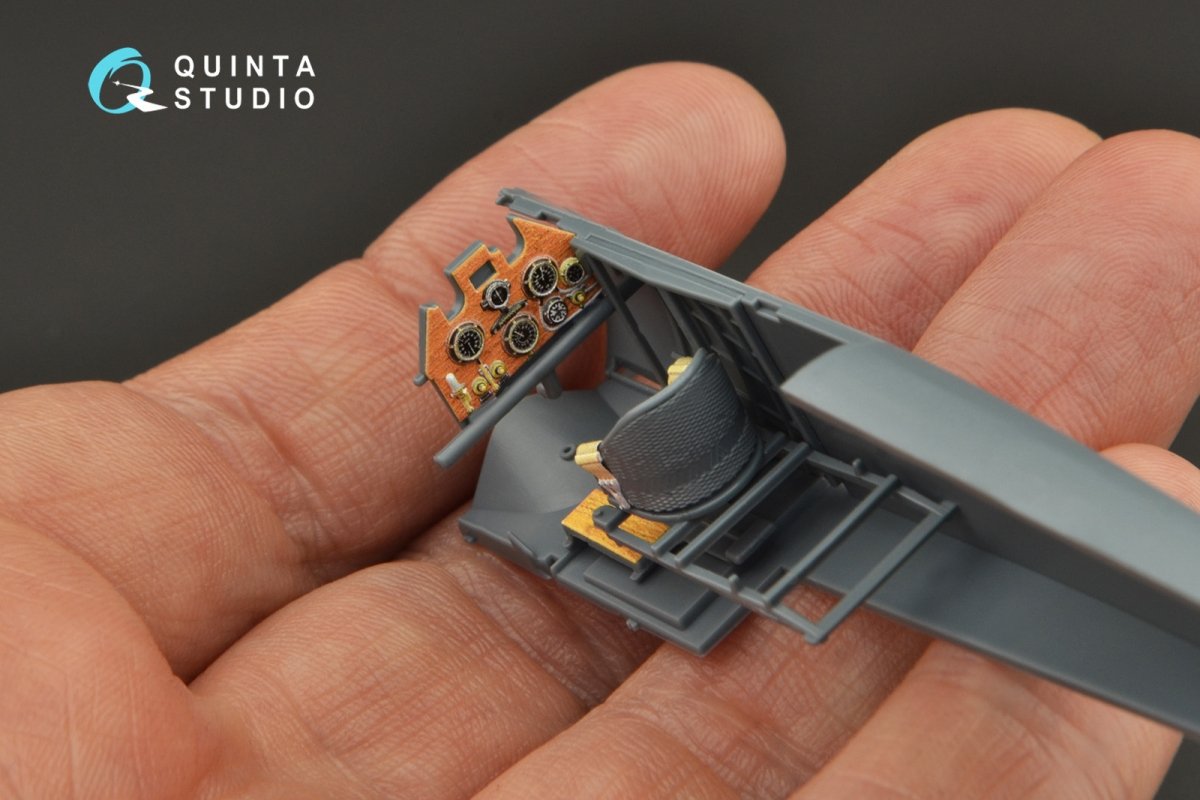 Intérieur imprimé en 3D et coloré sur papier décalcomanie Quinta Studio QD48276 Sopwith Camel F.1 (Eduard) 1/48 – imagen 9