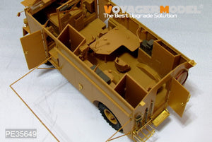 Maquette Voyager PE35649 Véhicule de commandement blindé britannique AEC 4x4 « Dorchester » de la Seconde Guerre mondiale pour AFV 35227, échelle 1/35 – image 5