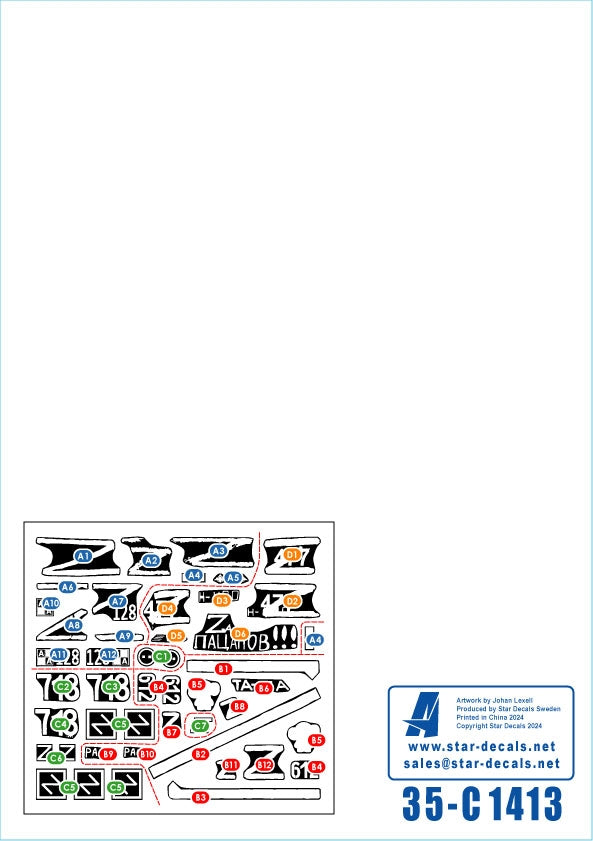 Star Decals 35-C1413 Guerre en Ukraine n° 21. BMP-3 russe en 2022-23, échelle 1/35 – image 3