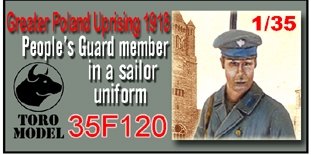 ToRo Modèle 35F120 Soulèvement de Grande-Pologne 1918 - Membre de la Garde populaire en uniforme de marin 1/35 – image 2