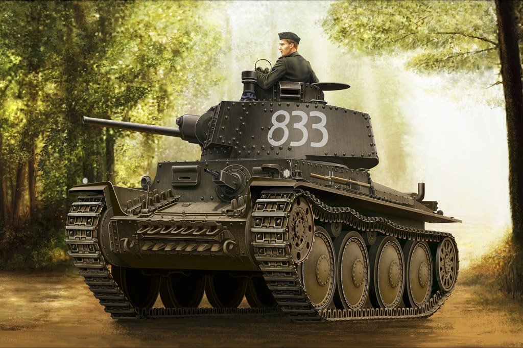 Hobby Boss 80136 Panzer allemand Kpfw.38(t) Ausf.E/F