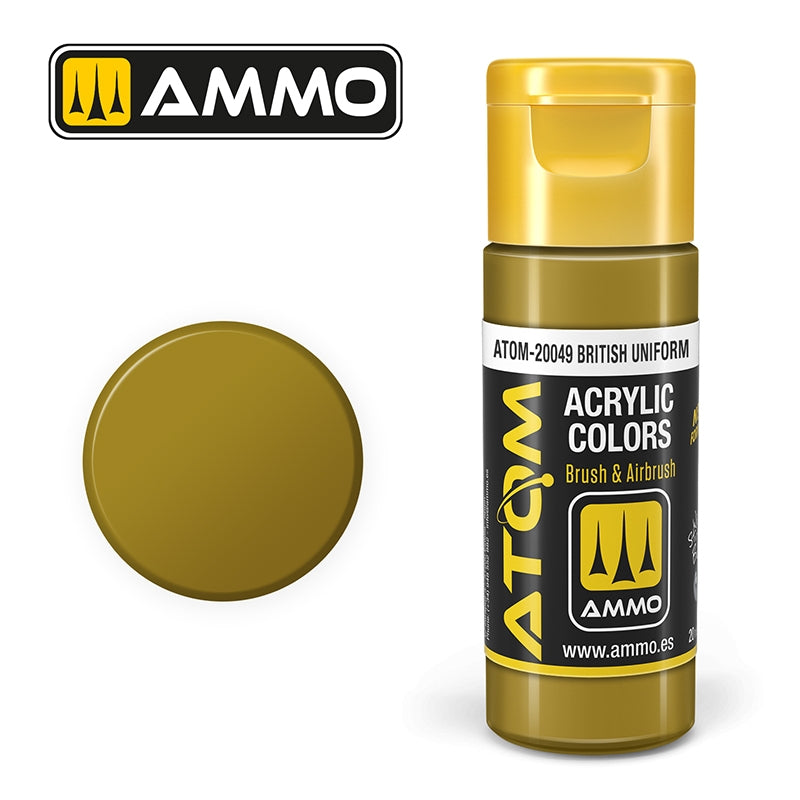 Munitions Mig Jimenez 20049 ATOM COLOR Uniforme britannique 20 ml