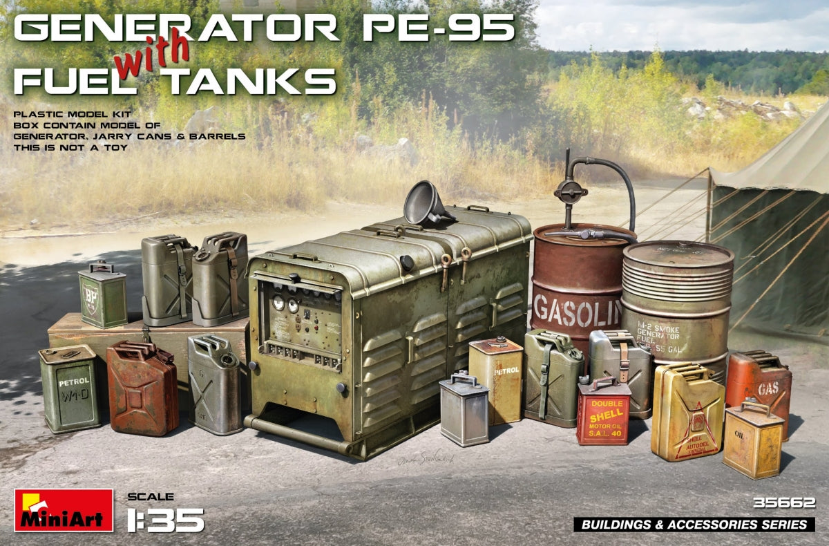 MiniArt 35662 Générateur PE-95 avec réservoirs de carburant 1/35