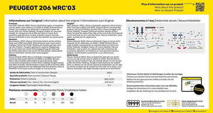 Heller 56113 Peugeot 206 WRC &amp;#39;03 - Kit de démarrage 1/43 – image 3