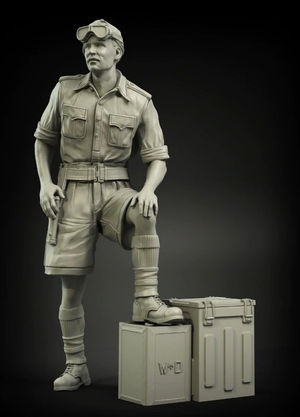 Panzer Art FI35-024 Officier britannique du RAC, Afrique du Nord n° 1, 1/35