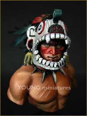 Young Miniatures YH1819 Guerrier aztèque 1/10
