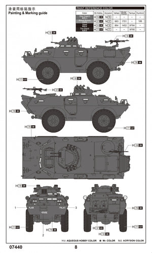 Trumpeter 07440 M706 Commando Armored Car Product Improved 1/72 – zdjęcie 3