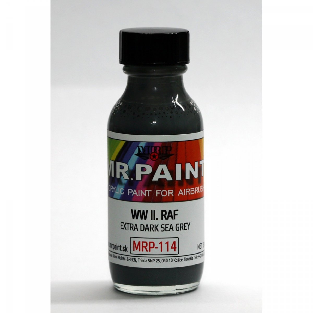 Peinture MR. Paint MRP-114 Gris mer extra foncé Seconde Guerre mondiale RAF 30 ml – image 2