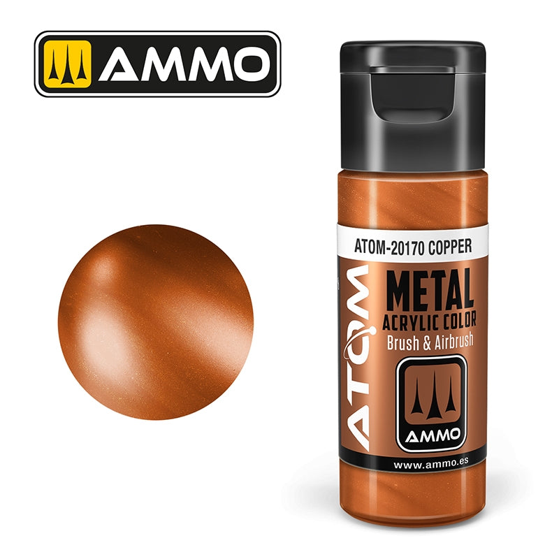 AMMO de Mig Jimenez 20170 ATOM METALLIC Cuivre 20ml
