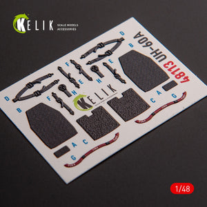 KELIK K48113 UH-60A Black Hawk - Décalcomanies 3D intérieures de type 1 pour kit ICM au 1/48 – image 2
