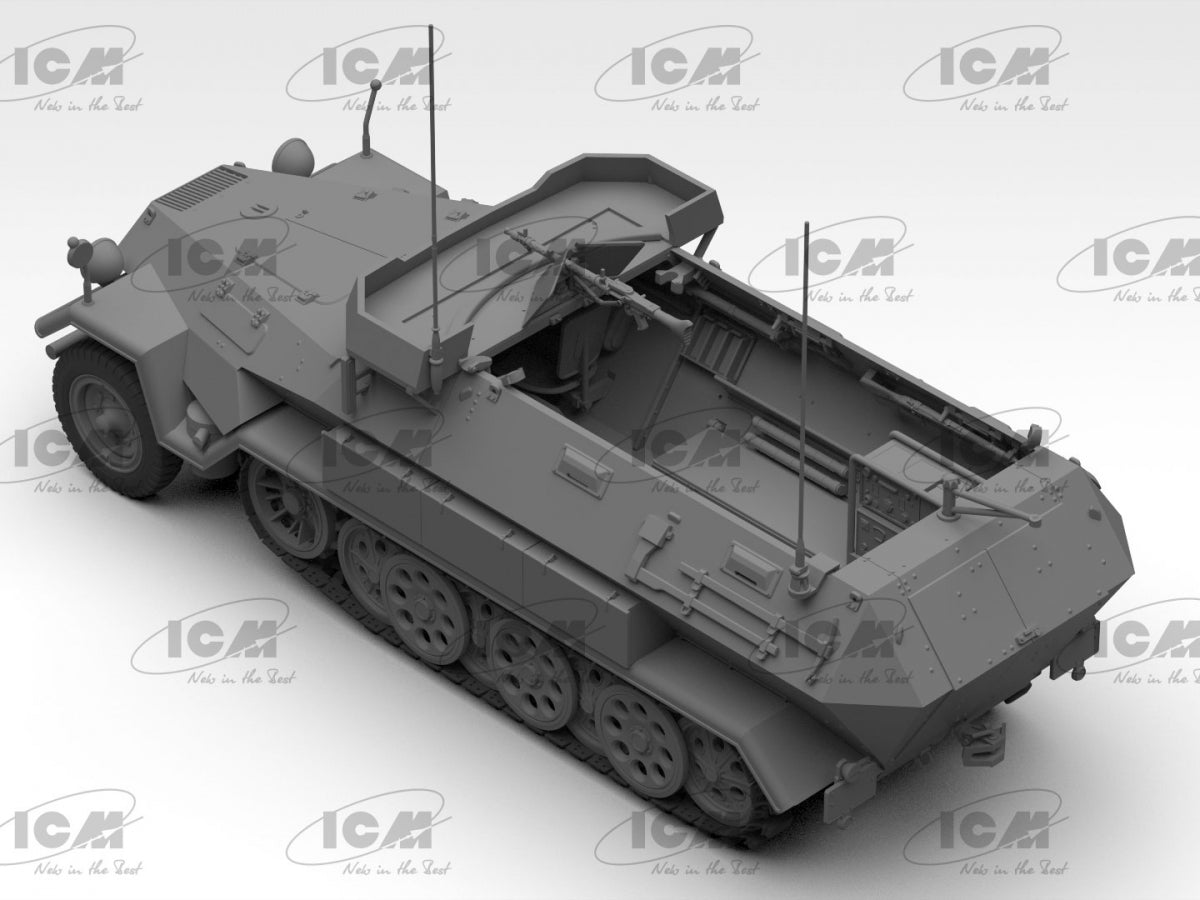 ICM 35105 Beobachtungspanzerwagen Sd.Kfz.251/18 Ausf.A Véhicule d&amp;#39;observation allemand de la Seconde Guerre mondiale avec équipage 1/35 – image 6