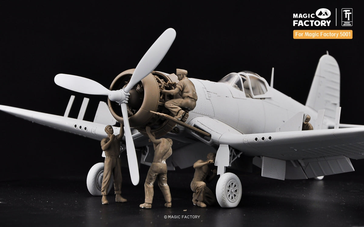 Magic Factory 7507 Coffret d&amp;#39;équipe de service au sol américaine de la Seconde Guerre mondiale, échelle 1/48  – immagine 2