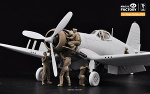 Magic Factory 7507 Coffret d&amp;#39;équipe de service au sol américaine de la Seconde Guerre mondiale, échelle 1/48  – immagine 2