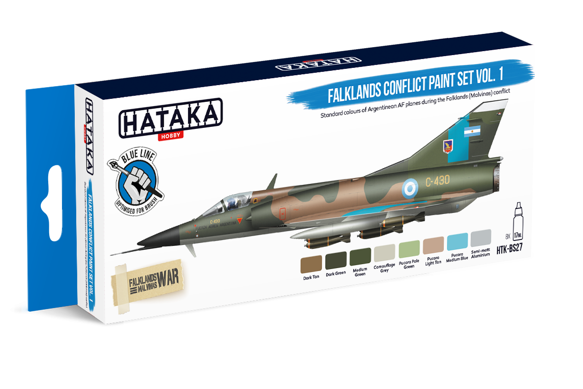 Coffret de peinture Hataka Hobby HTK-BS27 Conflit des Malouines Vol. 1 (8 x 17 ml) – Bild 2