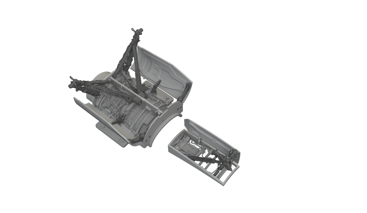 Eduard 6481167 Lockheed Martin F-16 C - Wheel Bays &amp; Legs Standard Tamiya Kits / 3D-Printed 1/48