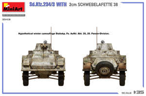 MiniArt 35431 Sd.Kfz.234/3 Avec 2cm Schwebelafette 38 1/35 – immagine 16