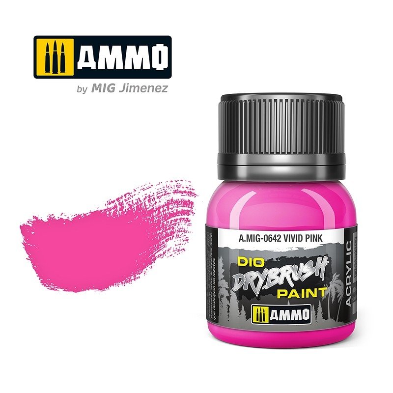 Ammo of Mig 0642 DRYBRUSH Rose vif 40ml