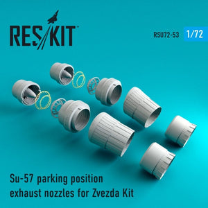 RESKIT RSU72-0053 Buses d&amp;#39;échappement en position de stationnement Su-57 pour Zvezda 1/72