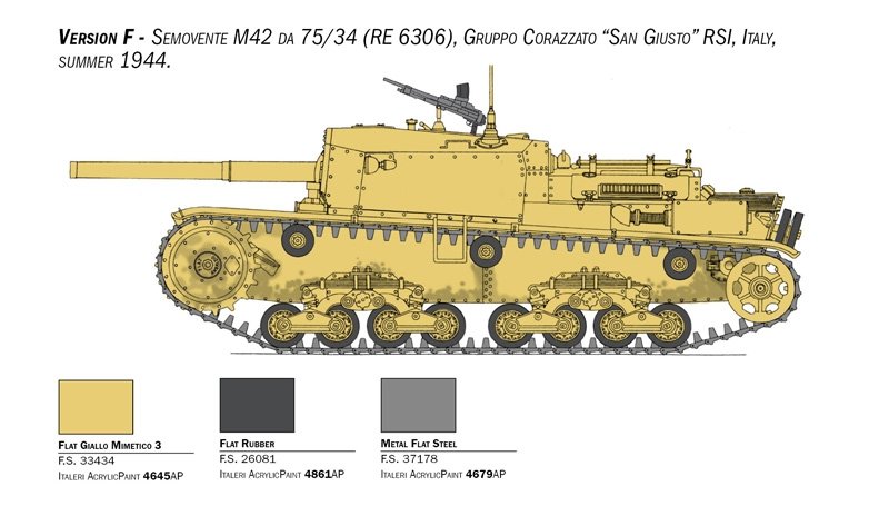 Italeri 6584 Semovente M42 de 75/34 1/35 – imagen 4