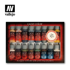 Coffret de peintures Vallejo 72291 Cuir et Métal 16 x 17 ml