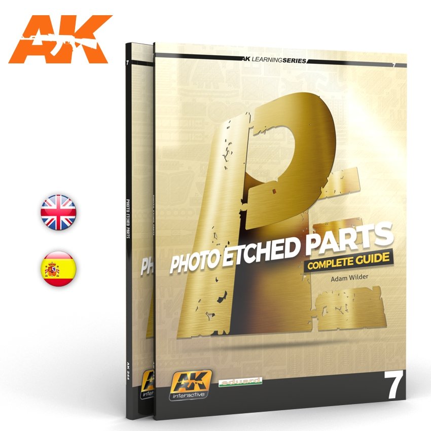 AK Interactive AK244 PIÈCES PHOTOGRAVÉES. SÉRIE D'APPRENTISSAGE 07 (ANGLAIS)